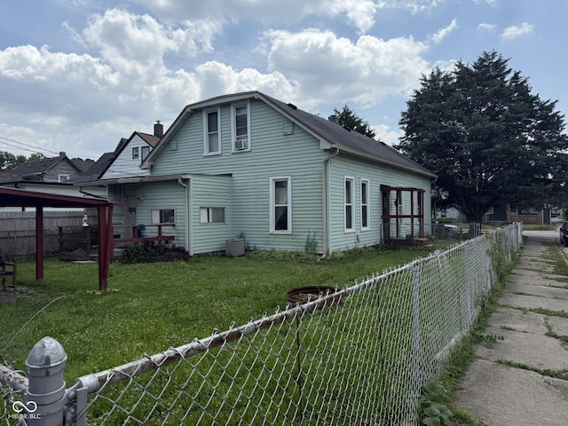 802 Weghorst St, Indianapolis, IN 46203 - view of property exterior with a gazebo and a fenced backyard