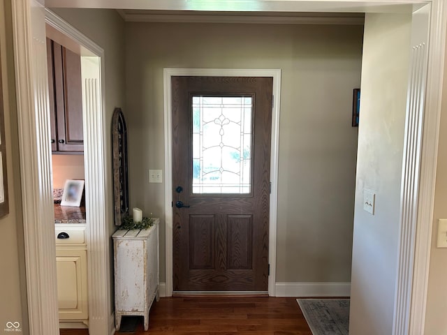 2080 Galway Trl N, Madison, IN 47250 - entrance foyer with wood finished floors and baseboards