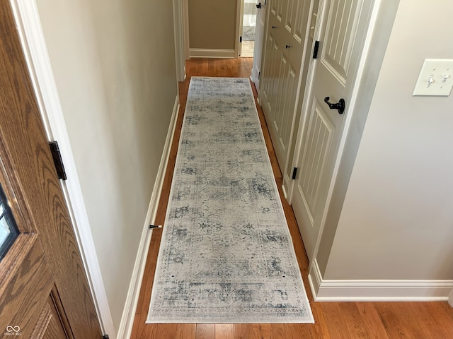 2080 Galway Trl N, Madison, IN 47250 - hall with wood finished floors and baseboards