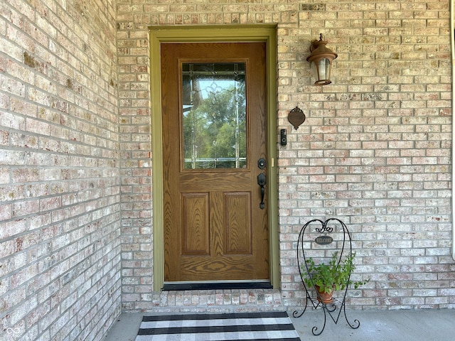 2080 Galway Trl N, Madison, IN 47250 - property entrance featuring brick siding