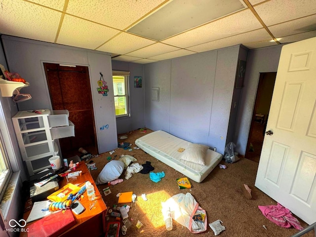 1510 E Locust St, Petersburg, IN 47567 - bedroom featuring a paneled ceiling and carpet