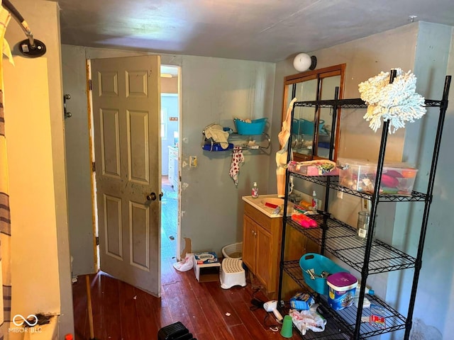 1510 E Locust St, Petersburg, IN 47567 - entryway with dark wood-style floors