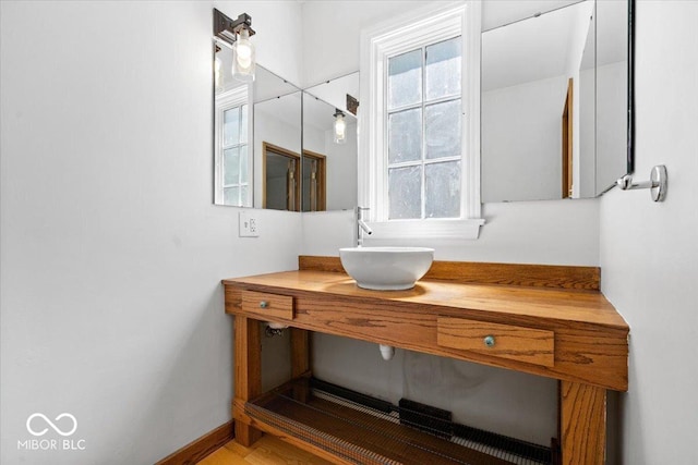 6470 Around The Hills Rd, Indianapolis, IN 46226 - bathroom with plenty of natural light and vanity