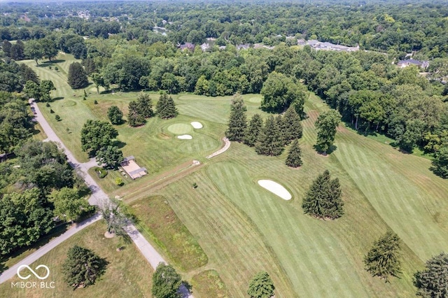 6470 Around The Hills Rd, Indianapolis, IN 46226 - aerial overview of property's location with a golf club