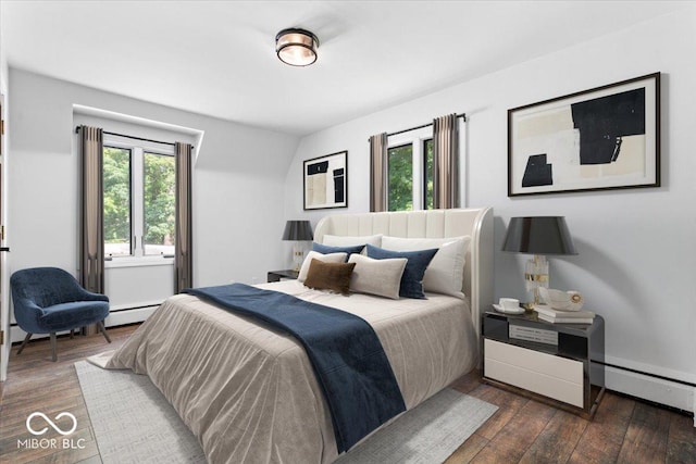 6470 Around The Hills Rd, Indianapolis, IN 46226 - bedroom featuring baseboard heating and wood-type flooring