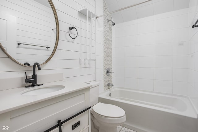 1456 Fletcher Ave, Indianapolis, IN 46203 - full bath with vanity and washtub / shower combination