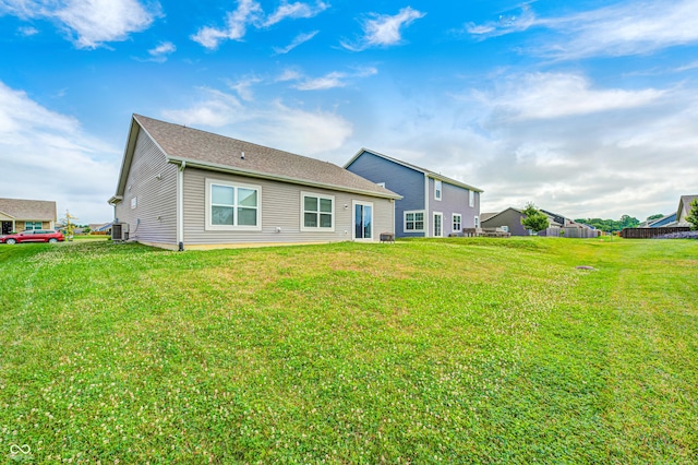1270 W Limestone Way, Fortville, IN 46040 - rear view of property featuring a yard