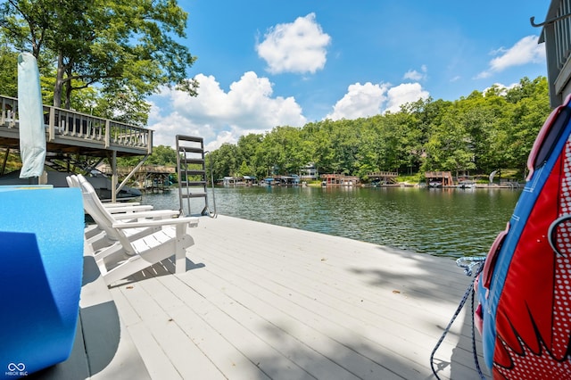 6254 Grosbeak Ct, Nineveh, IN 46164 - dock with a water view