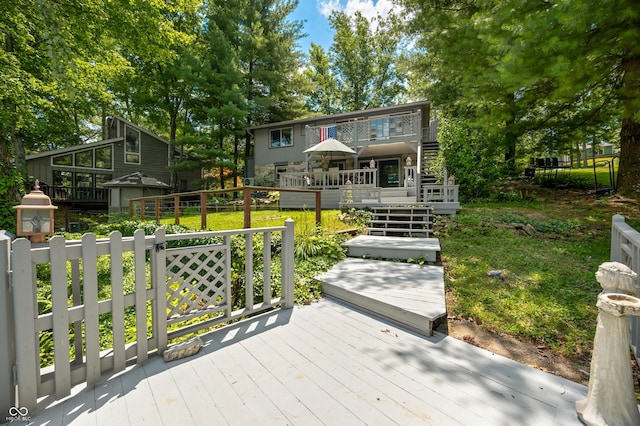 6254 Grosbeak Ct, Nineveh, IN 46164 - deck featuring stairs