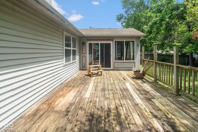4625 Pine Park Ln, Indianapolis, IN 46268 - view of wooden deck