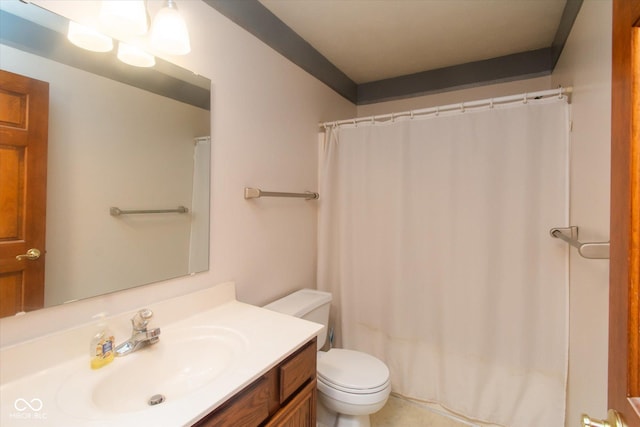 4625 Pine Park Ln, Indianapolis, IN 46268 - full bathroom featuring vanity and a shower with shower curtain