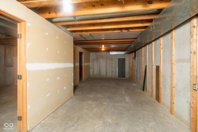 4625 Pine Park Ln, Indianapolis, IN 46268 - view of unfinished basement