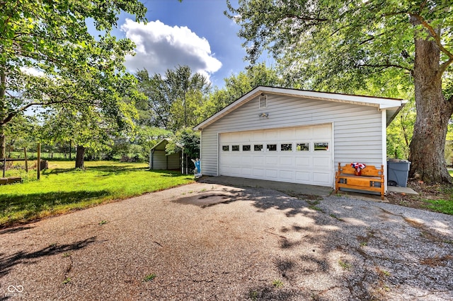 5508 S State Rd 59, Clay City, IN 47841 - detached garage with driveway