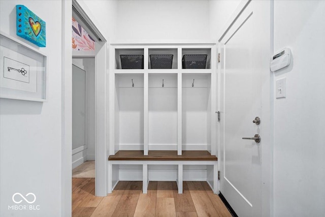 20440 Chatham Hills Blvd, Westfield, IN 46074 - mudroom featuring wood finished floors