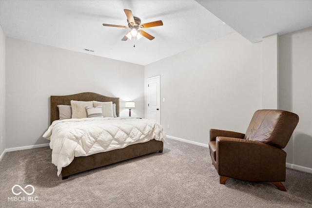 2840 Flowing Creek Pl, Westfield, IN 46074 - bedroom featuring carpet flooring and ceiling fan