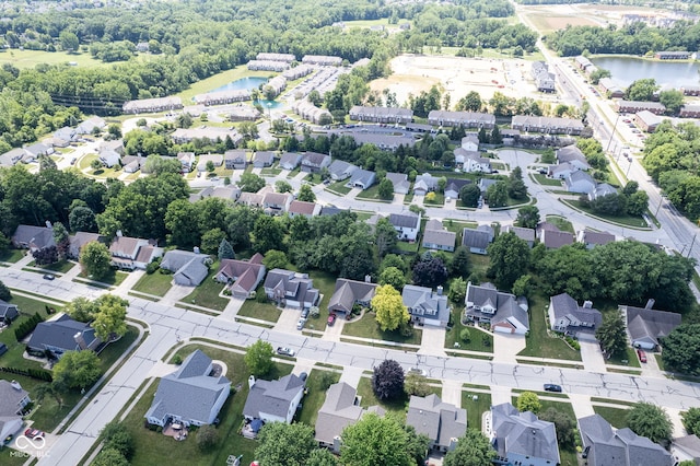 1804 Emerald Pines Ln, Westfield, IN 46074 - aerial view of residential area featuring a nearby body of water