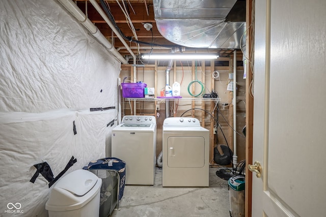1804 Emerald Pines Ln, Westfield, IN 46074 - laundry room with washing machine and dryer