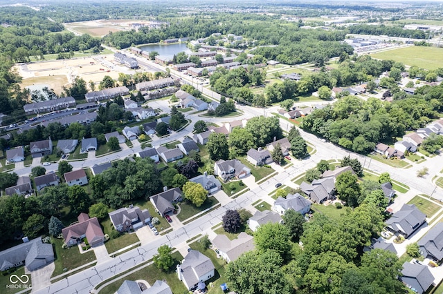 1804 Emerald Pines Ln, Westfield, IN 46074 - aerial perspective of suburban area with a large body of water