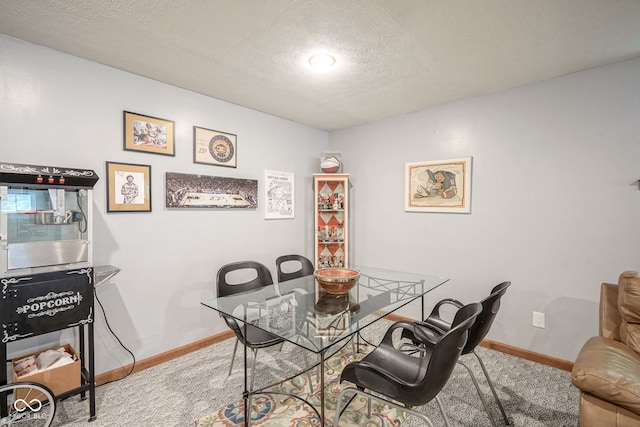 1804 Emerald Pines Ln, Westfield, IN 46074 - carpeted dining area featuring a textured ceiling and baseboards
