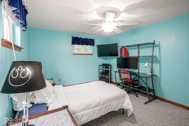 1804 Emerald Pines Ln, Westfield, IN 46074 - carpeted bedroom featuring baseboards and ceiling fan