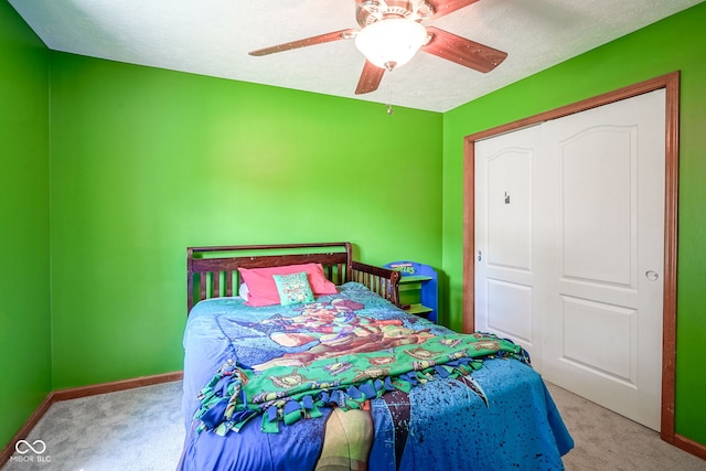 1804 Emerald Pines Ln, Westfield, IN 46074 - carpeted bedroom featuring ceiling fan and a textured ceiling