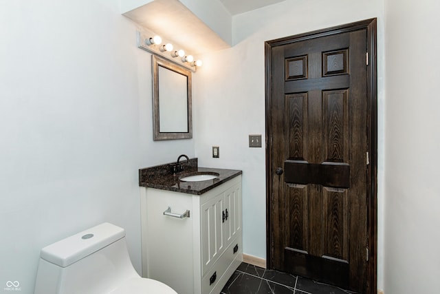 1202 E Stop 10th Rd, Indianapolis, IN 46227 - half bathroom with vanity and toilet