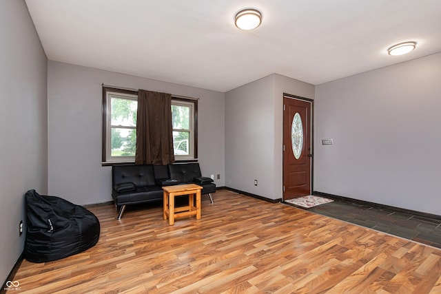 1202 E Stop 10th Rd, Indianapolis, IN 46227 - entryway with light wood finished floors and baseboards