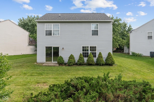 2359 Bremhaven Ct, Indianapolis, IN 46229 - rear view of house featuring a lawn and a shingled roof