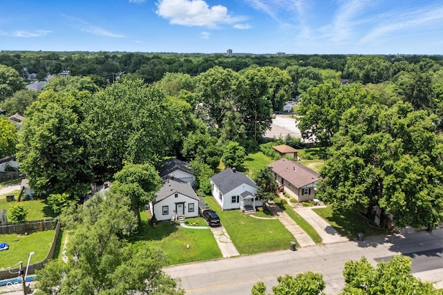 3424 Orchard Ave, Indianapolis, IN 46218 - aerial view of residential area with a heavily wooded area