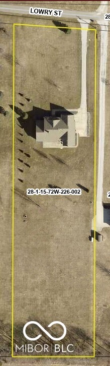 421 Lowry St, Jamestown, IN 46147 - map / location featuring property boundaries highlighted