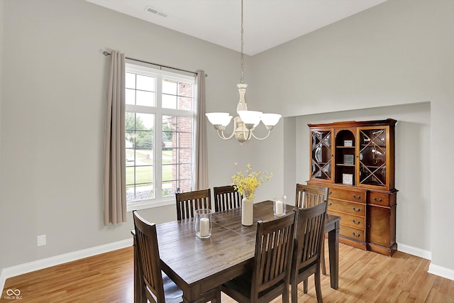421 Lowry St, Jamestown, IN 46147 - dining room with a chandelier, light wood-type flooring, and healthy amount of natural light