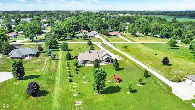 421 Lowry St, Jamestown, IN 46147 - bird's eye view of a tree filled landscape