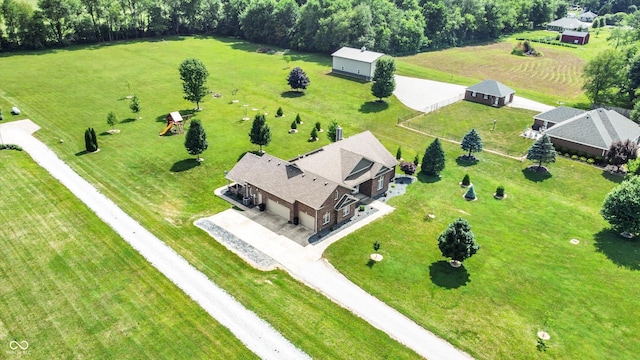421 Lowry St, Jamestown, IN 46147 - aerial view of property and surrounding area