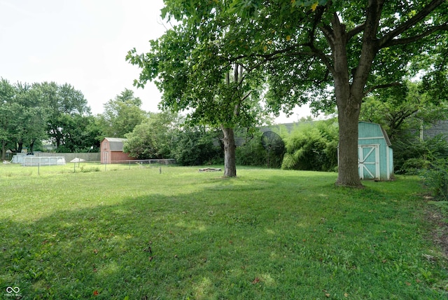 5425 Gambel Rd, Indianapolis, IN 46221 - view of yard featuring a storage shed