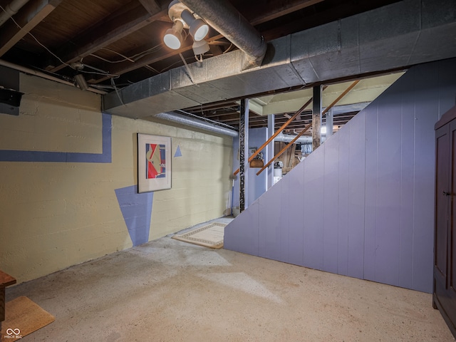 1556 E 400 S, Greenfield, IN 46140 - view of unfinished basement