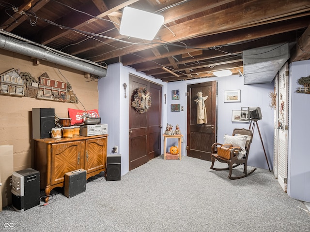 1556 E 400 S, Greenfield, IN 46140 - basement featuring carpet
