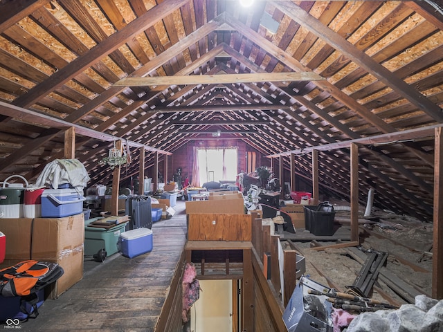 1556 E 400 S, Greenfield, IN 46140 - view of unfinished attic