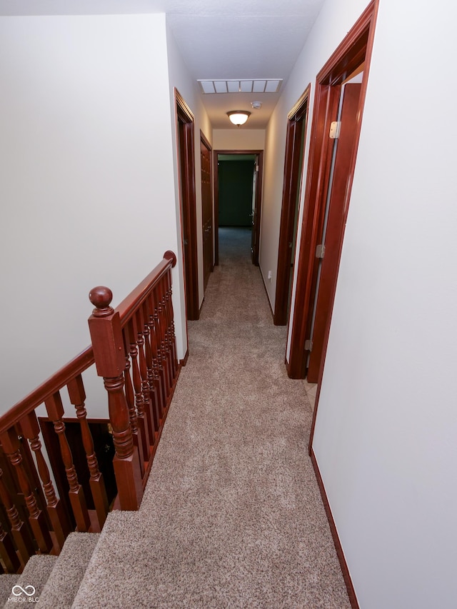 4443 W Windsong Ct, New Palestine, IN 46163 - corridor featuring light carpet