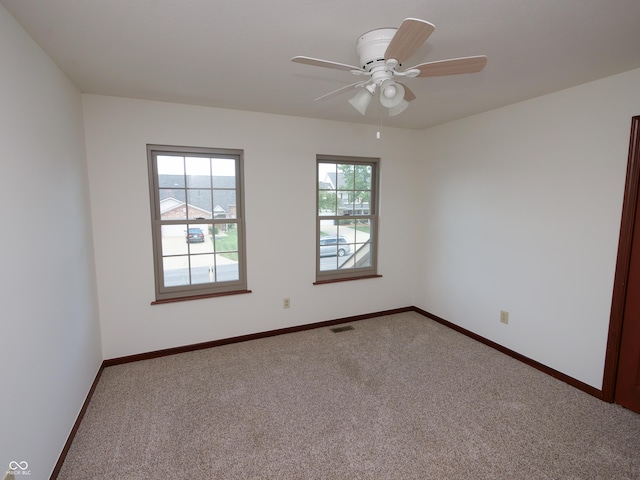 4443 W Windsong Ct, New Palestine, IN 46163 - empty room featuring carpet and ceiling fan
