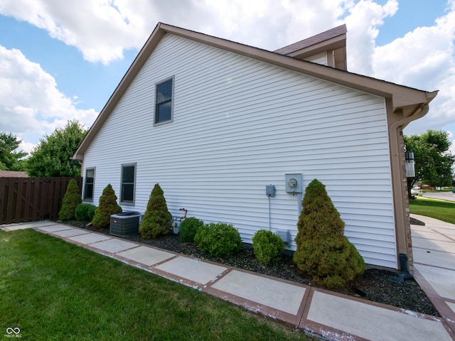 4443 W Windsong Ct, New Palestine, IN 46163 - view of home's exterior with a central air condition unit