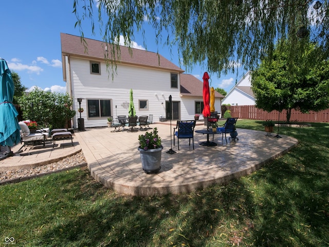 4443 W Windsong Ct, New Palestine, IN 46163 - rear view of house featuring a patio area