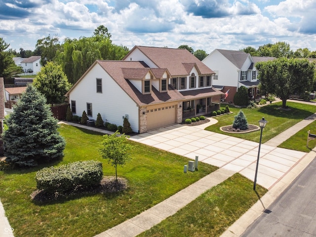 4443 W Windsong Ct, New Palestine, IN 46163 - view of front facade featuring concrete driveway and a garage