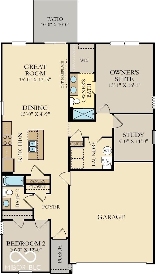 655 Bridgeman Rd, Avon, IN 46123 - view of floor plan / room layout