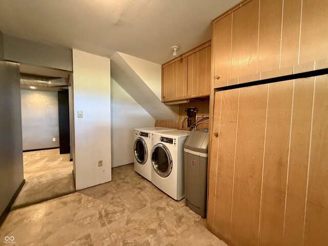 9808 E Troy Ave, Indianapolis, IN 46239 - laundry area featuring cabinet space and washer and clothes dryer