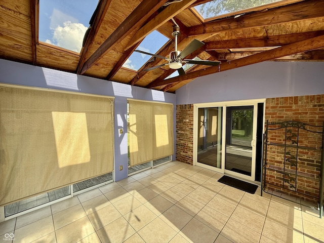 9808 E Troy Ave, Indianapolis, IN 46239 - view of patio / terrace featuring a ceiling fan