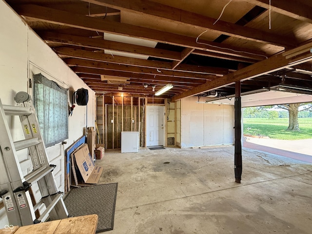 9808 E Troy Ave, Indianapolis, IN 46239 - basement with refrigerator
