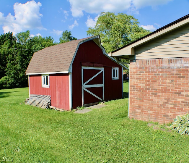 9808 E Troy Ave, Indianapolis, IN 46239 - view of barn with a lawn