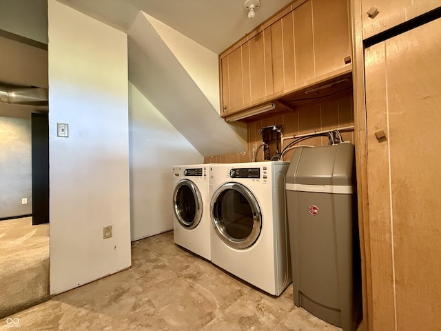 9808 E Troy Ave, Indianapolis, IN 46239 - washroom featuring cabinet space and separate washer and dryer