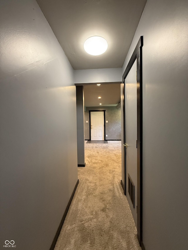 9808 E Troy Ave, Indianapolis, IN 46239 - corridor featuring light colored carpet and baseboards