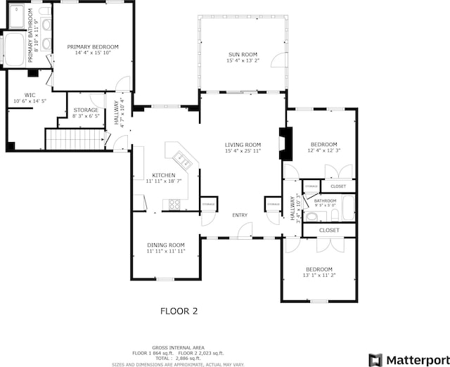 3244 Skyview Ct, Columbus, IN 47203 - view of floor plan / room layout